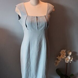 Calvin Klein pale blue sleeveless dress